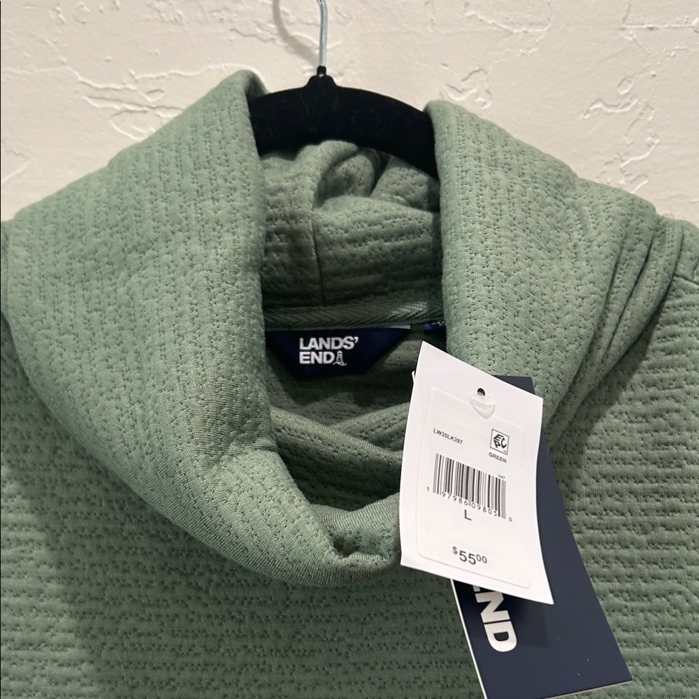 Lands' End Sage Cowl Neck Top -NWT - Picture 4 of 7